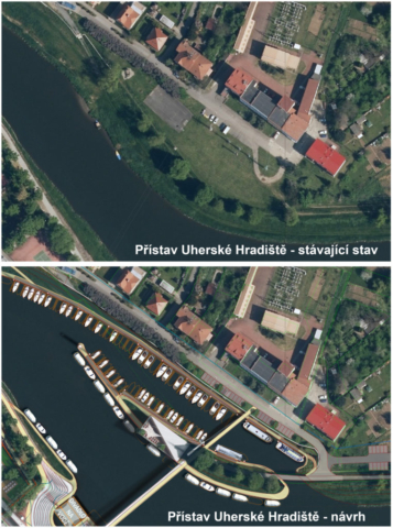 Přístav Uherské Hradiště - situace